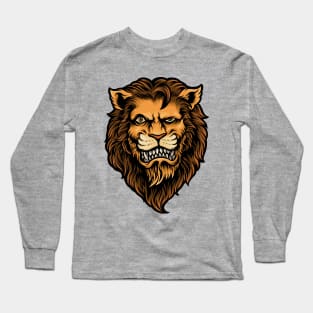 Lion head angry Long Sleeve T-Shirt